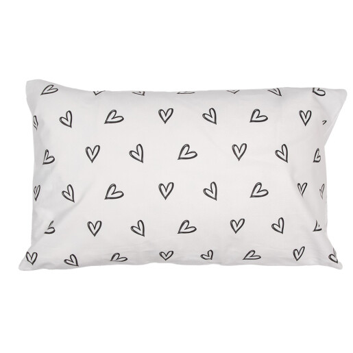 Set 2 fete perna textil alb negru Iepurasi 30x50 cm
