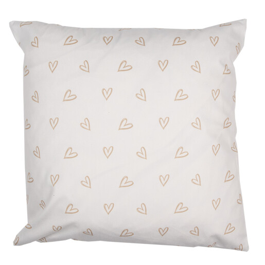 Set 2 fete perna textil alb maro Iepurasi 45x45 cm