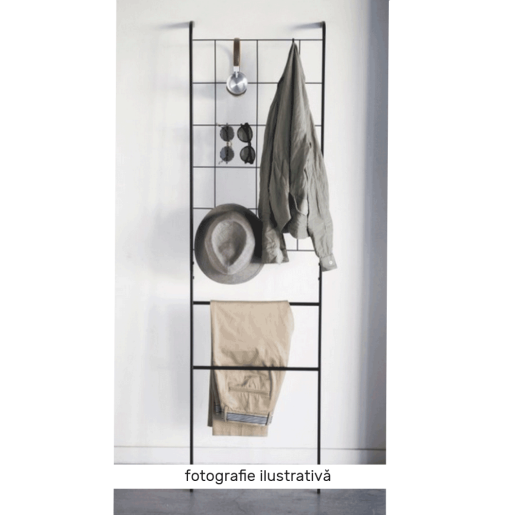 Scara decorativa metal negru Buby 40x26,5x160 cm 