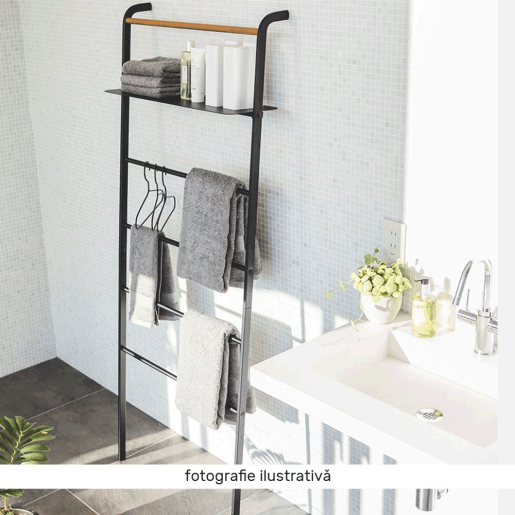 Scara decorativa metal negru Buby 40x26,5x160 cm 