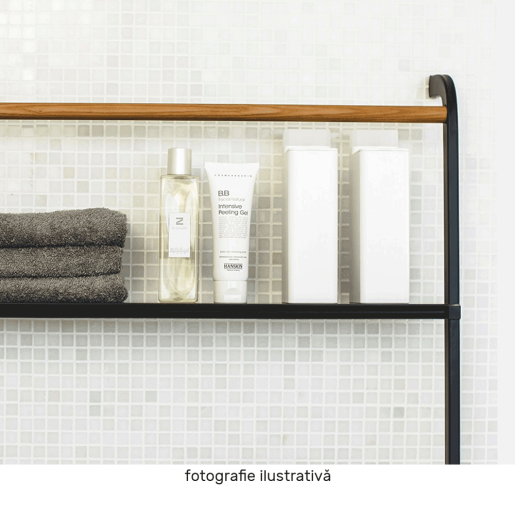 Scara decorativa metal negru Buby 40x26,5x160 cm 