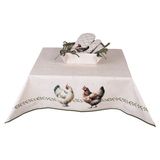Fata masa bumbac multicolor Country 100x100 cm