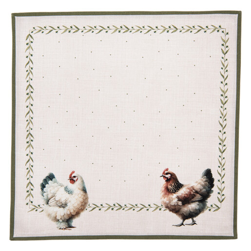 Set 6 suporturi farfurii bumbac multicolor Country (6) 40x40 cm