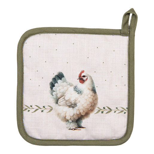 Servet termic vase fierbinti bumbac multicolor Country 20x20 cm
