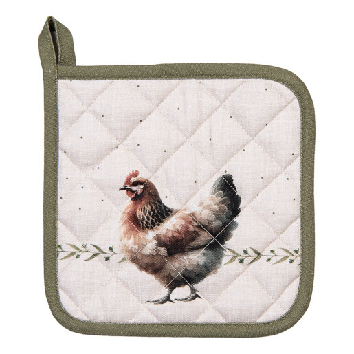 Servet termic vase fierbinti bumbac multicolor Country 20x20 cm