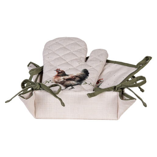 Cos paine bumbac multicolor Rustic 35x35x8 cm