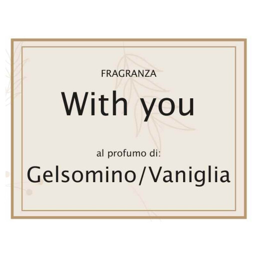 Lumanare parfumata Craciun aroma Iasomie si Vanilie cm 5,5 x 5,5 x 12 H