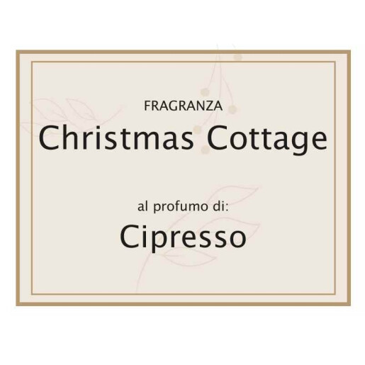 Lumanare parfumata Craciun aroma Chiparos cm 5,5 x 5,5 x 12 H