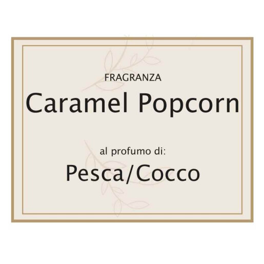 Lumanare parfumata Craciun aroma Piersica si Nuca Cocos cm 5,5 x 5,5 x 12 H
