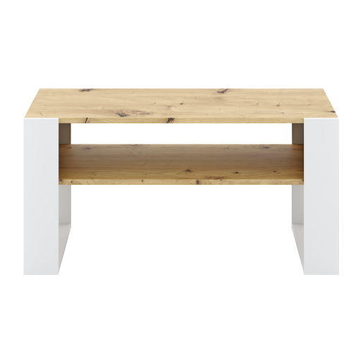 Masuta DTD stejar artisan alba Cara 90x53.2x45 cm