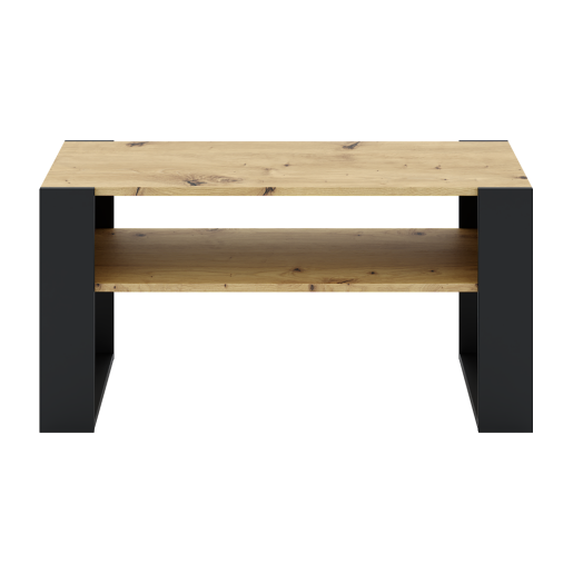 Masuta DTD stejar artisan neagra Cara 90x53.2x45 cm
