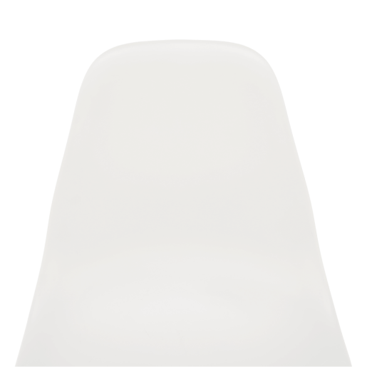 Scaun de bar plastic alb picioare fag Carbry  46x54x106 cm