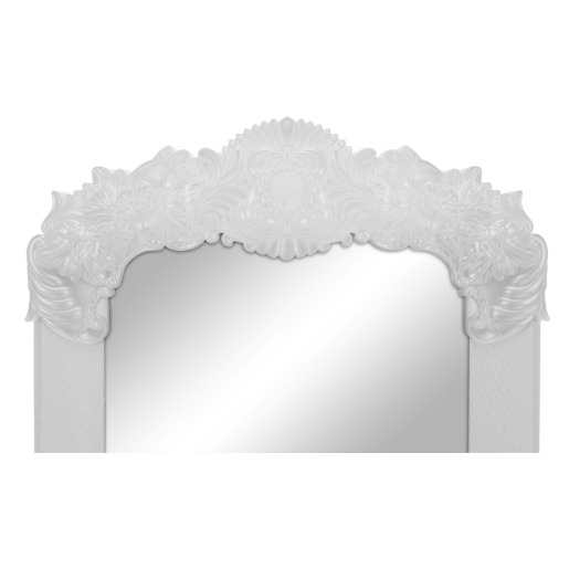 Oglinda podea rama plastic alb argintiu Casius 45x170 cm
