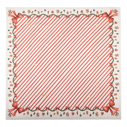 Fata masa Craciun bumbac multicolor 100x100 cm