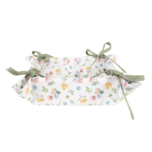 Cos paine bumbac multicolor Flower 35x35x8 cm