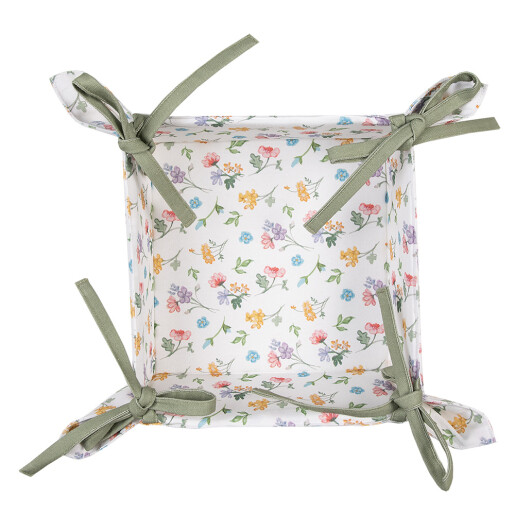 Cos paine bumbac multicolor Flower 35x35x8 cm