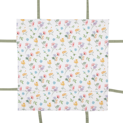 Cos paine bumbac multicolor Flower 35x35x8 cm