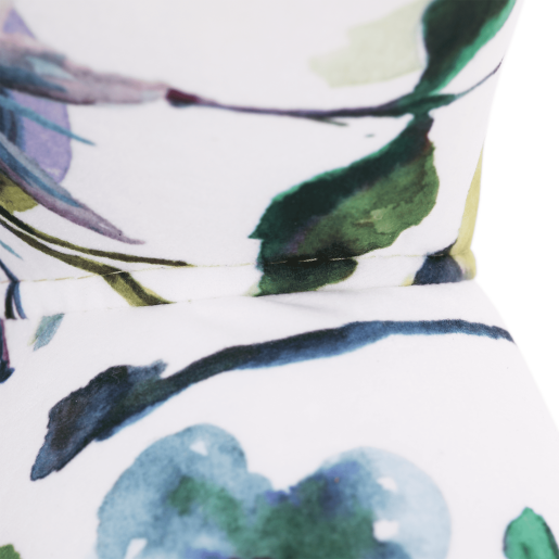 Fotoliu tapiterie textil alb verde Charlot 86x72x105 cm