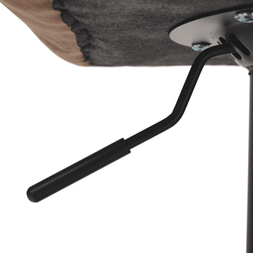 Scaun bar catifea maro metal negru Chiro 51.5x60x120 cm