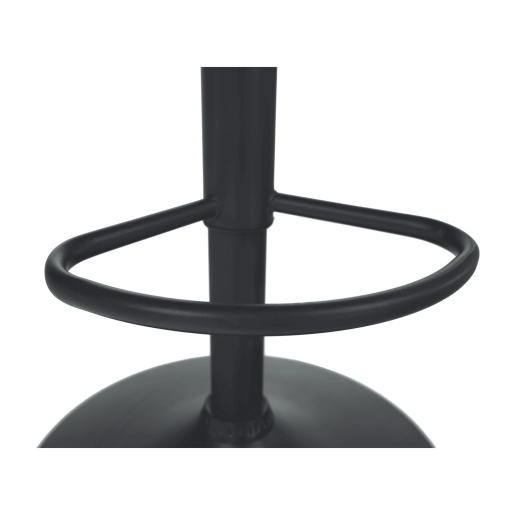 Scaun bar catifea maro metal negru Chiro 51.5x60x120 cm