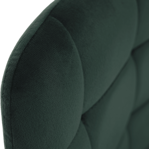 Scaun de bar tapiterie velur verde Chiro 54x57x116 cm