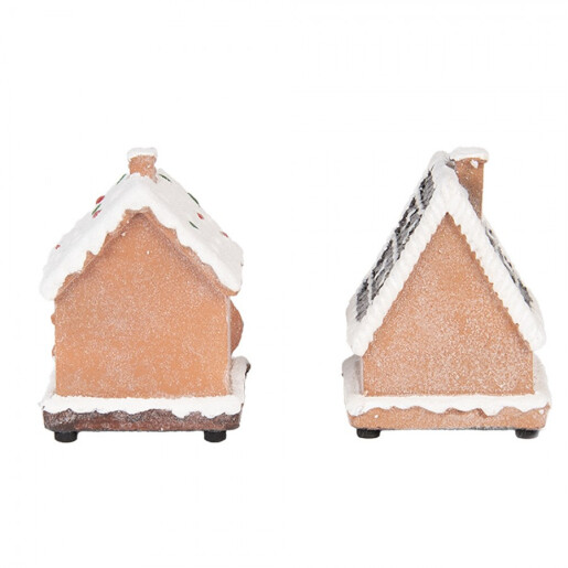 Set 17 decoratiuni Craciun polirasina multicolora cu led (set 17) 9x8x13 cm