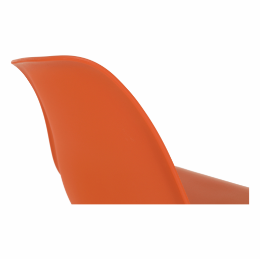 Scaun plastic portocaliu picioare fag Cinkla 46x54x82 cm