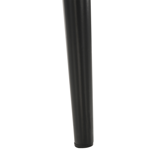 Scaun tapiterie catifea bej picioare metal negru Coleta 41x49x96 cm 