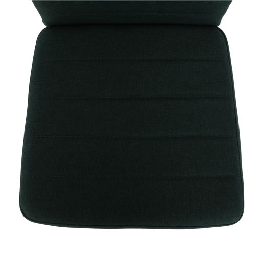 Scaun tapiterie textil verde smarald cadru metalic negru Coleta  41x49x96 cm