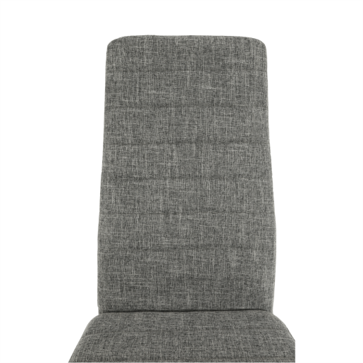 Scaun tapiterie textil gri cadru metalic fag Coleta 41x49x96 cm