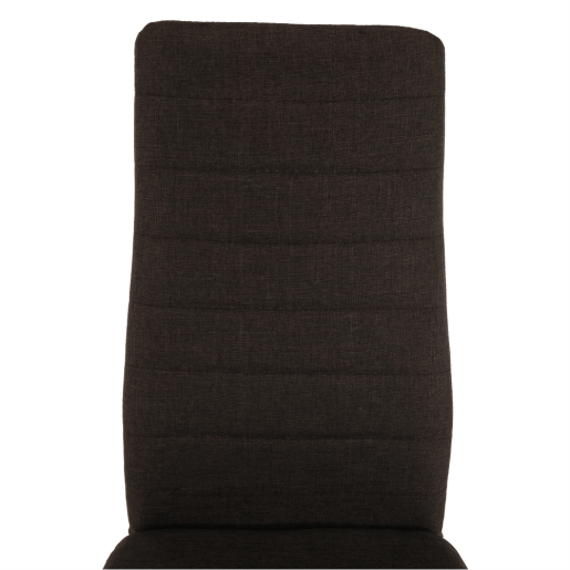Scaun tapiterie textil maro cadru metalic Coleta 41x49x96 cm