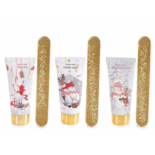 Set 3 cutii cadou Craciun Snow Holiday 6x3.5x13.5 cm