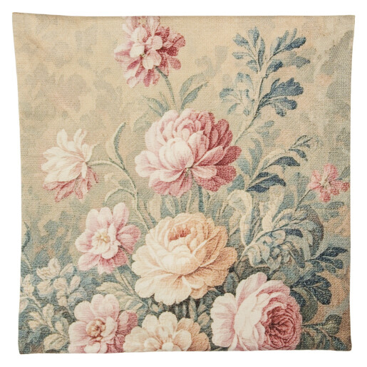 Perna decorativa poliester multicolor Flower 45x45x4 cm