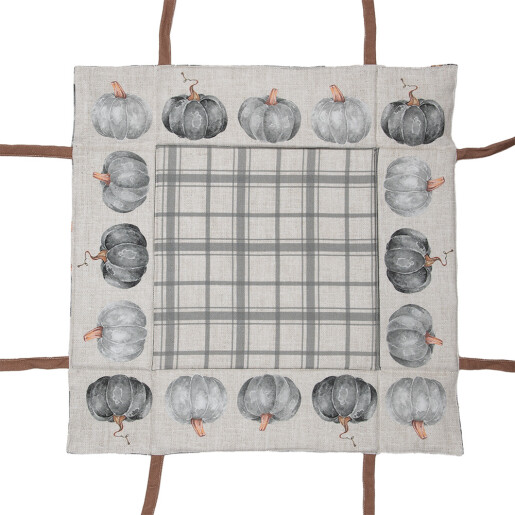 Cos paine bumbac multicolor Dovleac 35x35x8 cm