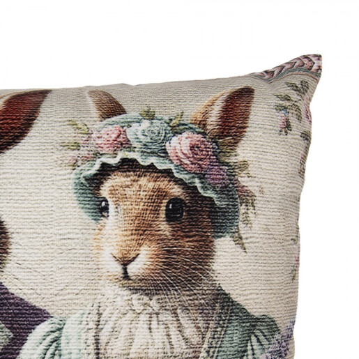 Fata perna Iepurasi poliester multicolor 45x45 cm