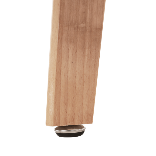 Masa cu blat din mdf alb si picioare lemn natur Cyrus 120x80x75 cm 