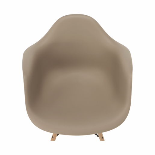 Scaun plastic bej picioare fag Damen 62x58x81 cm