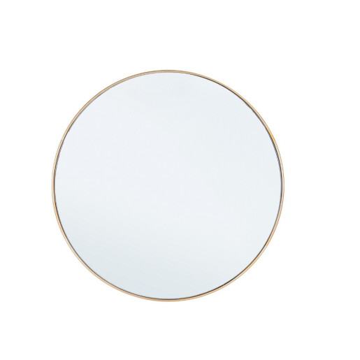 Oglinda perete rama metal auriu Nucleos Ø60x2 cm
