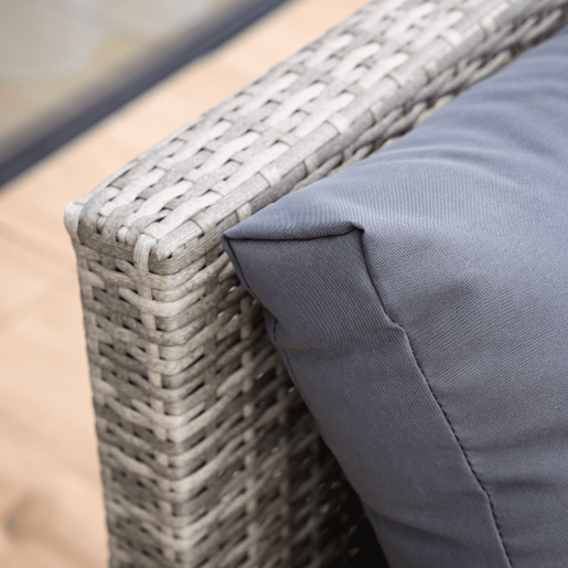 Set mobilier gradina ratan sintetic textil Debra 113x62,5x72 cm, 44x45,5x36 cm