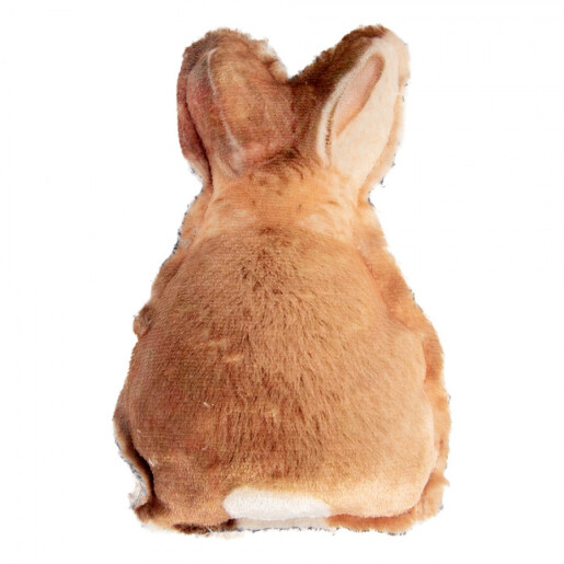 Perna decorativa Paste Iepuras poliester maro 13x5x22 cm