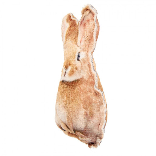 Perna decorativa Paste Iepuras poliester maro 13x5x22 cm