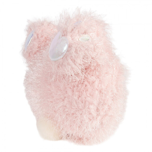 Perna decorativa Paste Iepuras poliester roz 38x14x27 cm