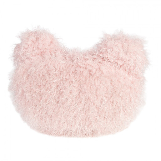 Perna decorativa Paste Iepuras poliester roz 38x14x27 cm