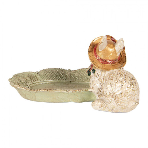 Decoratiune Paste Iepuras polirasina multicolora 14x11x8 cm