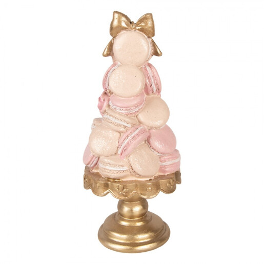 Decoratiune Tort polirasina roz aurie Ø 13x29 cm