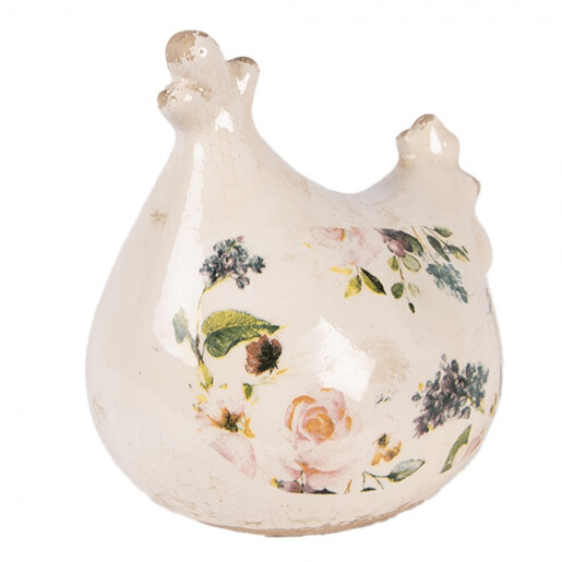 Figurina Paste Gaina ceramica multicolora 12x11x13 cm