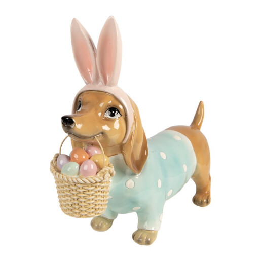 Figurina Paste Catelus polirasina multicolora 31x10x27 cm