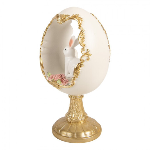 Decoratiune Paste Iepuras polirasina multicolora 12x11x22 cm