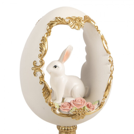 Decoratiune Paste Iepuras polirasina multicolora 12x11x22 cm
