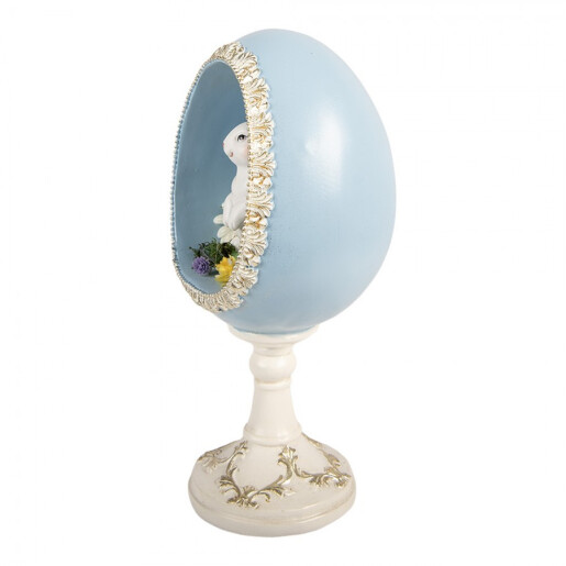 Decoratiune Paste Iepuras polirasina multicolora 13x12x28 cm